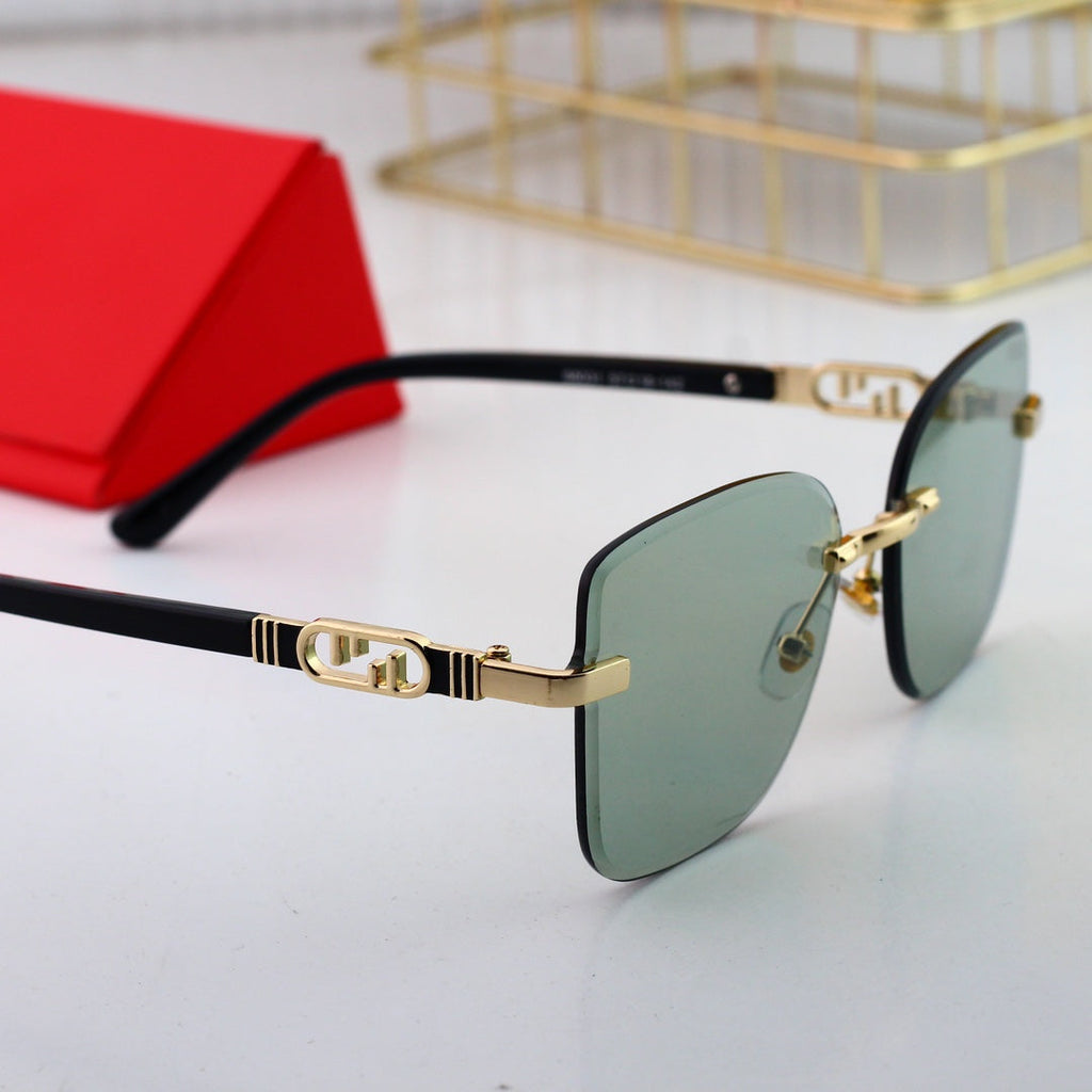 Fendi Metal Interlocking FF Polarized Sunglasses | Luxury Designer UV400 Eyewear