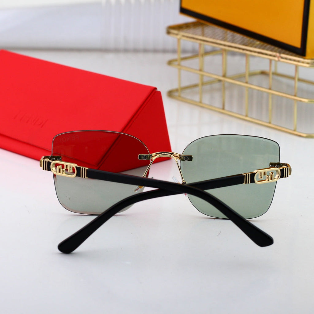 Fendi Metal Interlocking FF Polarized Sunglasses | Luxury Designer UV400 Eyewear