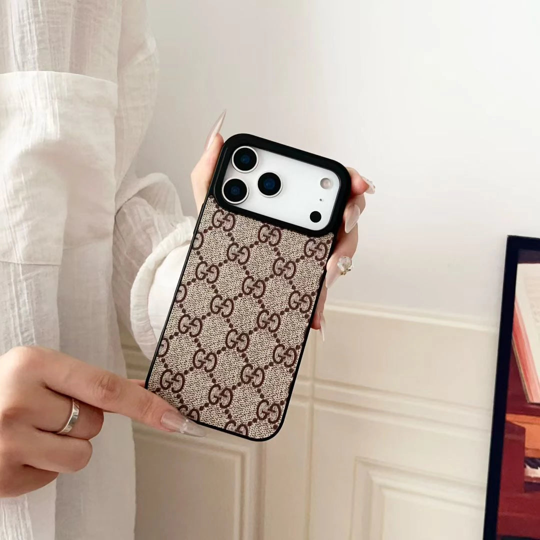 Louis Vuitton iPhone 17 Pro Max Case - Dark Classic Monogram & Damier Leather