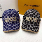 Gucci GG Jacquard Embroidered Baseball Cap