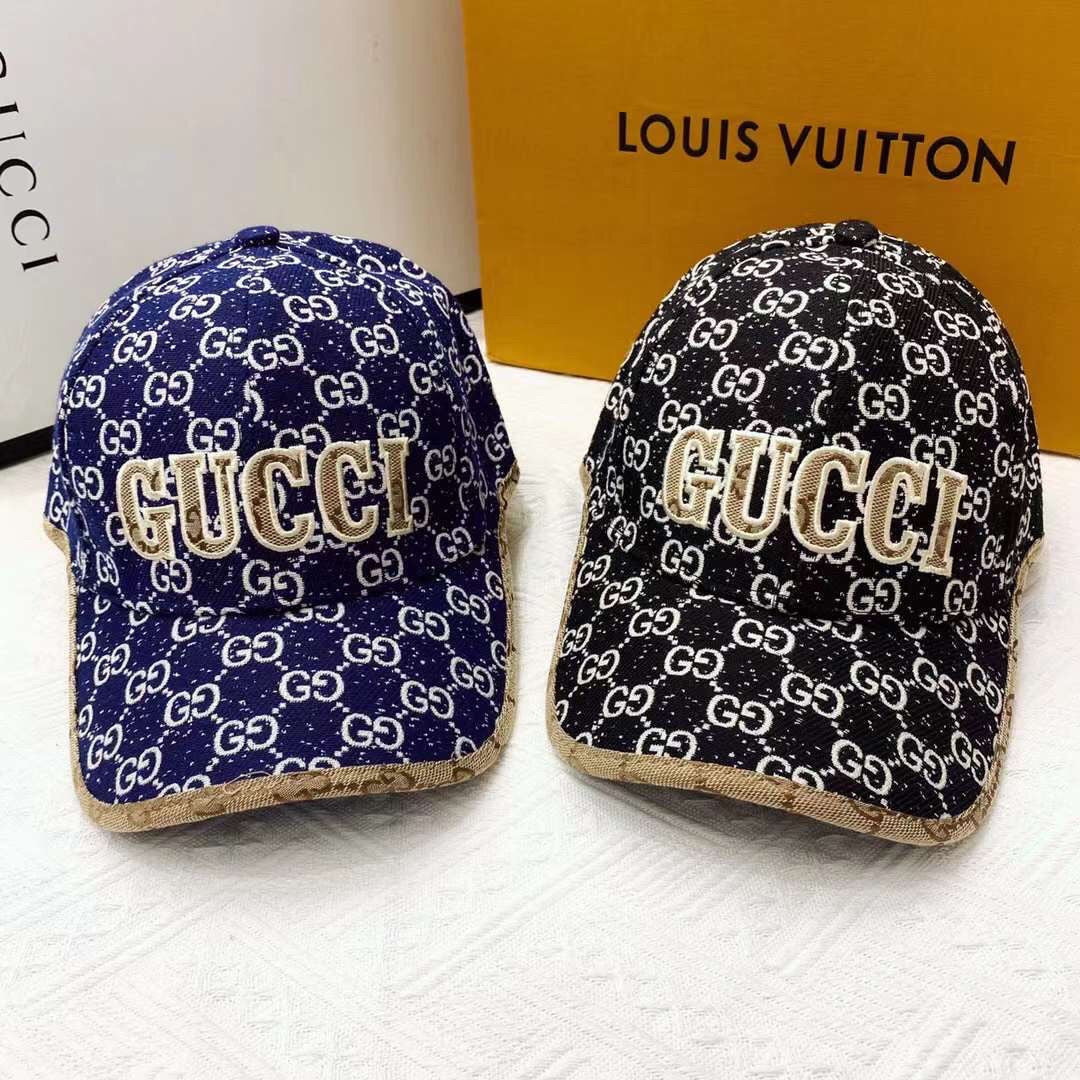 Gucci GG Jacquard Embroidered Baseball Cap