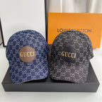 Gucci Classic Monogram Denim Baseball Cap