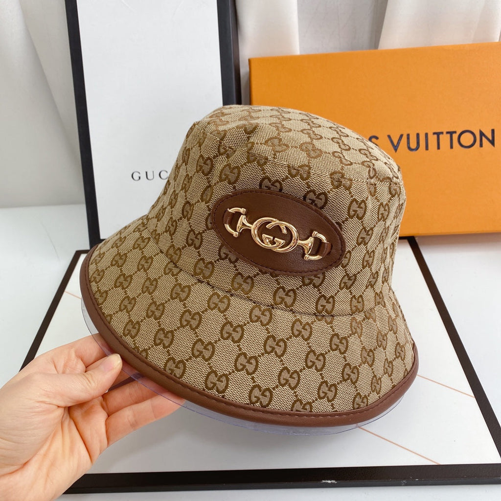 Gucci GG Monogram Chain Bucket Hat