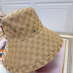 Gucci GG Monogram Wide Brim Denim Hat