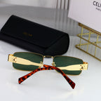 CELINE Triomphe Square Metal Sunglasses | Luxury UV400 Eyewear