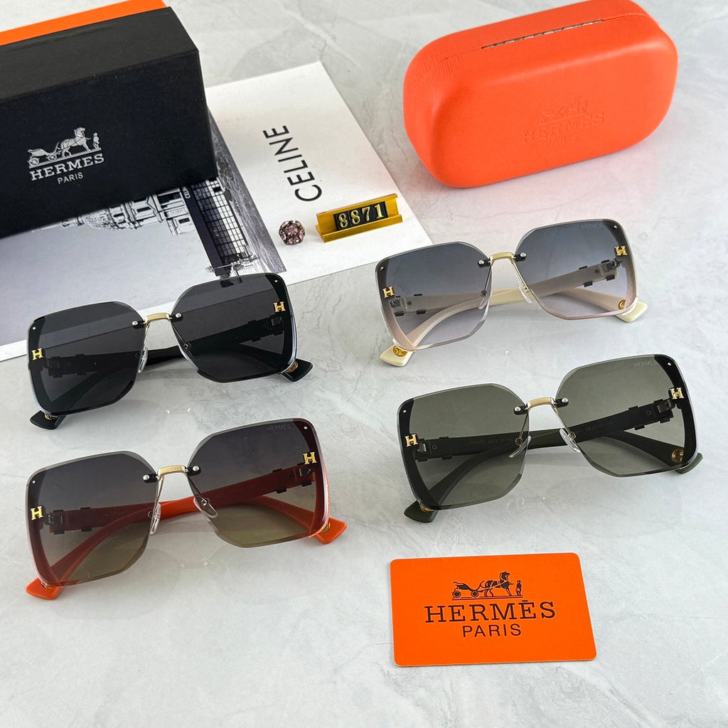 Hermès Square Polarized Sunglasses | Luxury Designer UV400 Eyewear