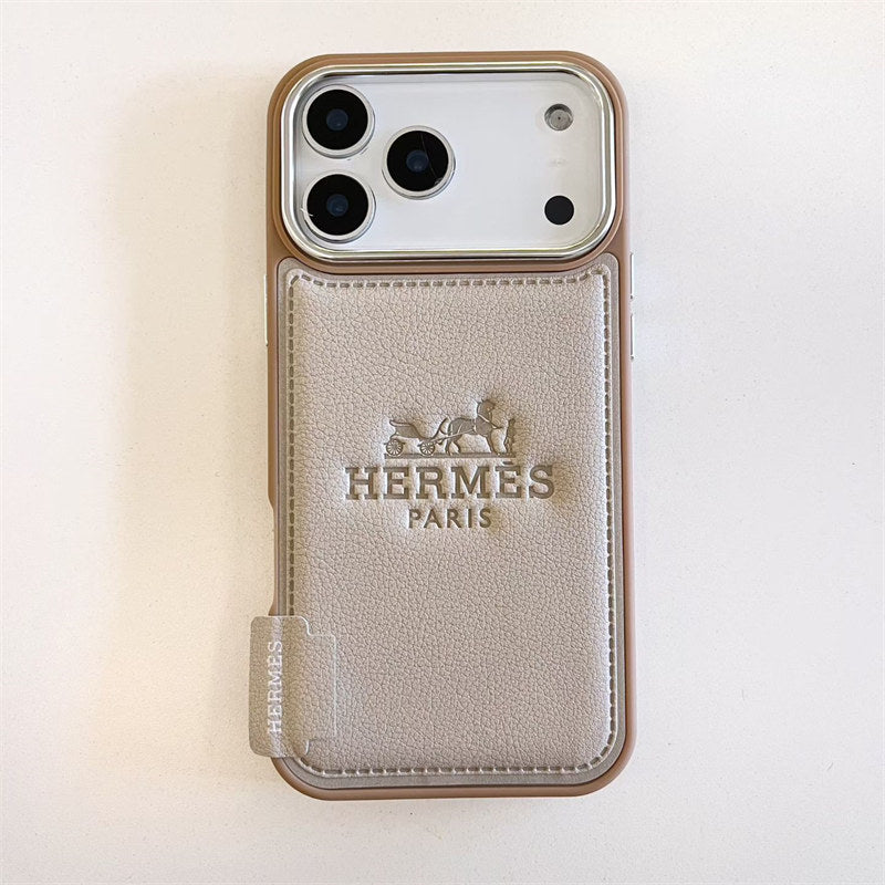 Luxury Hermes iPhone 17 Pro Max Case - Leather Hermes iPhone Case