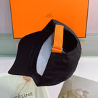 Hermès H Embroidered Cotton Baseball Cap