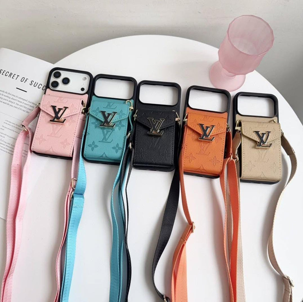 Louis Vuitton iPhone 18 Pro Max Card Holder Case – Luxury Designer Wallet Cover