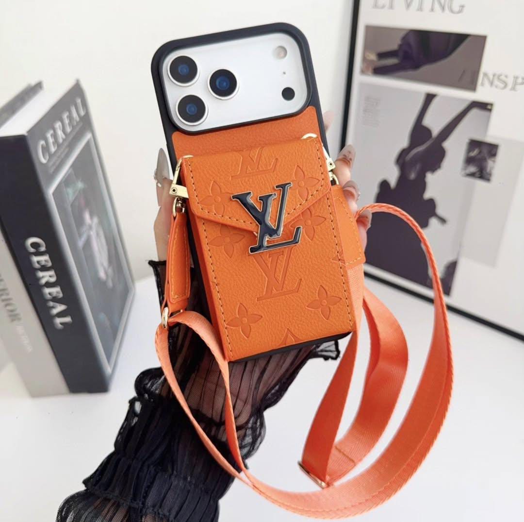 Louis Vuitton iPhone 17 Pro Max Card Holder Case – Luxury Designer Wallet Cover