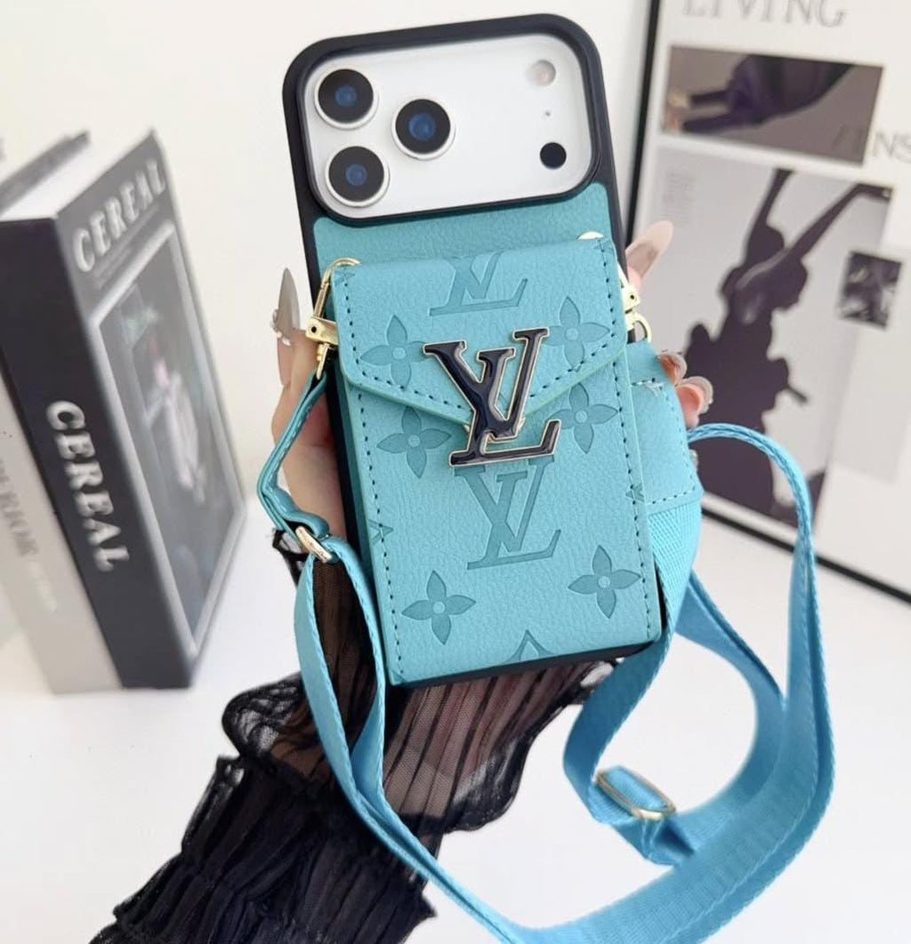 Louis Vuitton iPhone 18 Pro Max Card Holder Case – Luxury Designer Wallet Cover