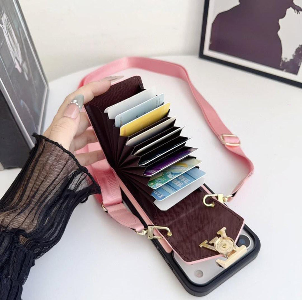 Louis Vuitton iPhone 18 Pro Max Card Holder Case – Luxury Designer Wallet Cover