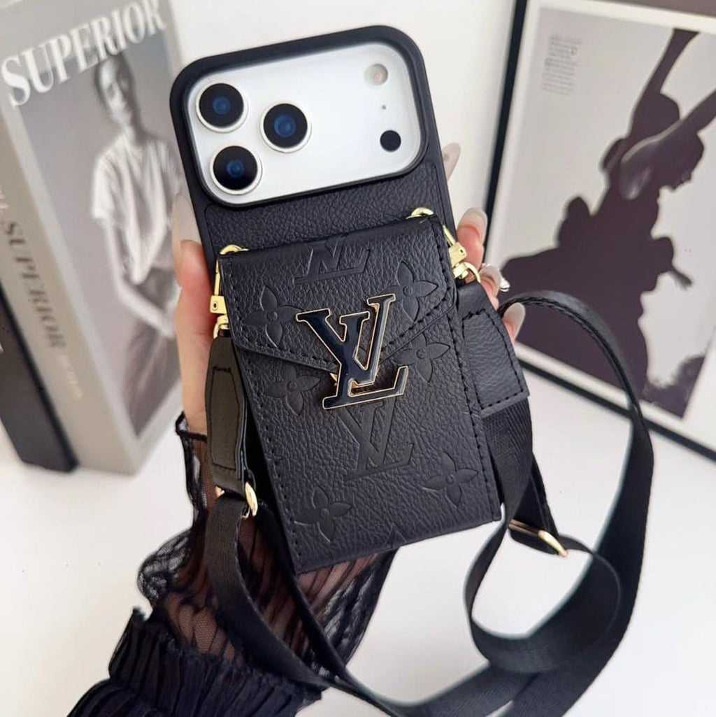 Louis Vuitton iPhone 18 Pro Max Card Holder Case – Luxury Designer Wallet Cover