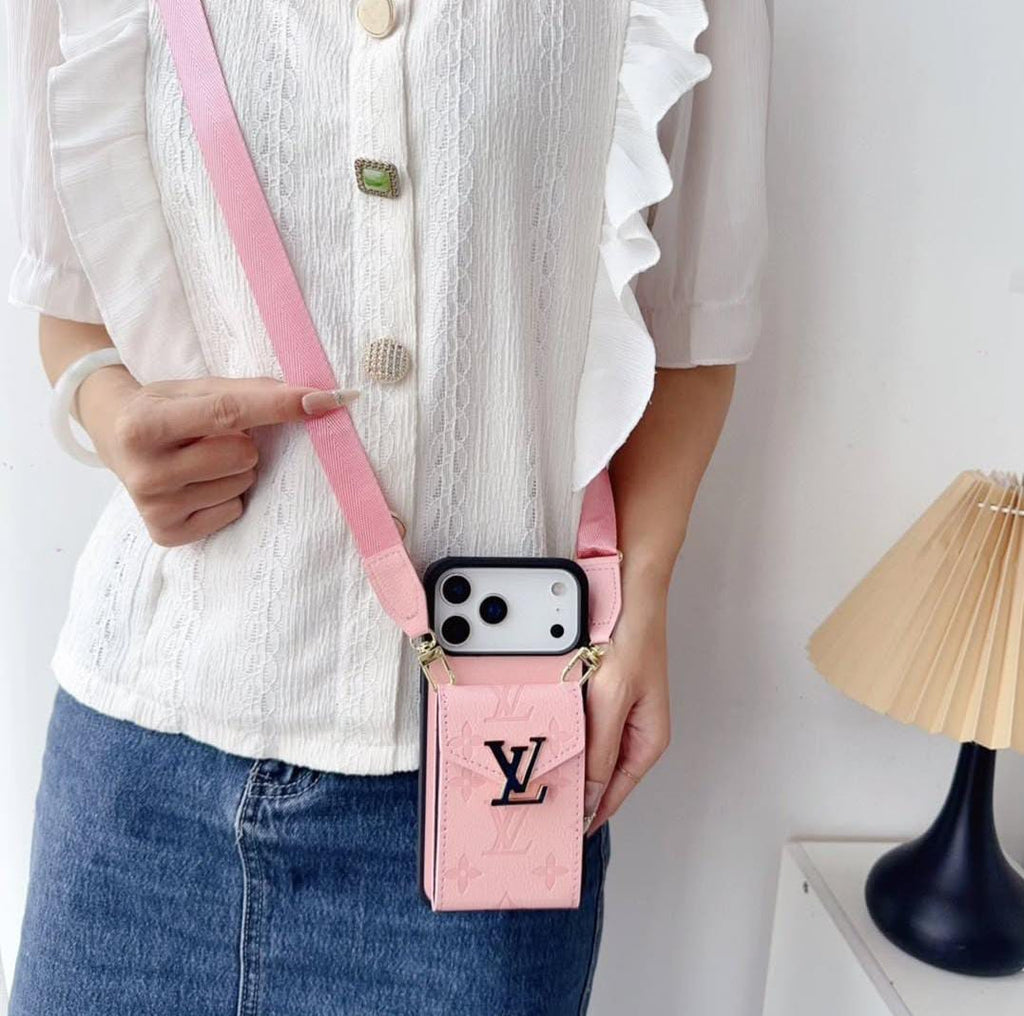 Louis Vuitton iPhone 17 Pro Max Card Holder Case – Luxury Designer Wallet Cover