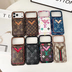 Louis Vuitton iPhone 18 Pro Case with Cardholder – Denim Blue Monogram Leather