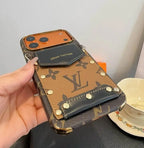 Louis Vuitton iPhone 18 Pro Case Crossbody – LV Strap Wallet Cover Black