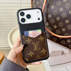 Louis Vuitton iPhone 18 Pro Max Case With Cardholder – Classic Monogram Leather