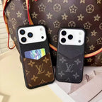 Louis Vuitton iPhone 17 Pro Max Case With Cardholder – Classic Monogram Leather - MAJESTY