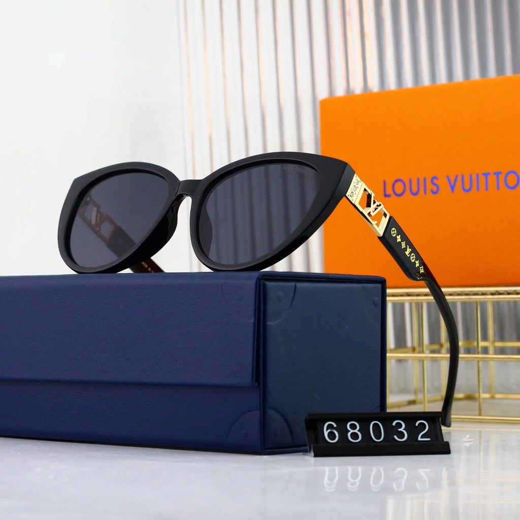 Louis Vuitton Cat-Eye Metal Logo Sunglasses | Luxury UV400 Eyewear
