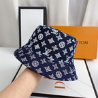 Louis Vuitton Monogram Denim Bucket Hat | Luxury Designer LV Hat