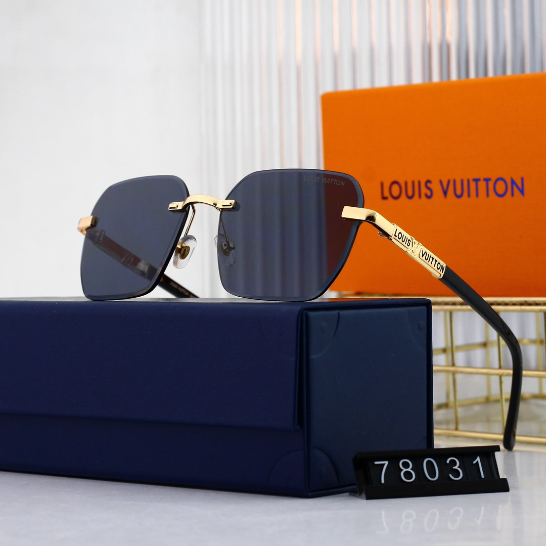 Louis Vuitton Rimless Polarized Sunglasses | Luxury Designer UV400 Eyewear