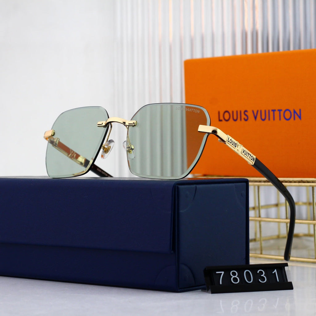 Louis Vuitton Rimless Polarized Sunglasses | Luxury Designer UV400 Eyewear