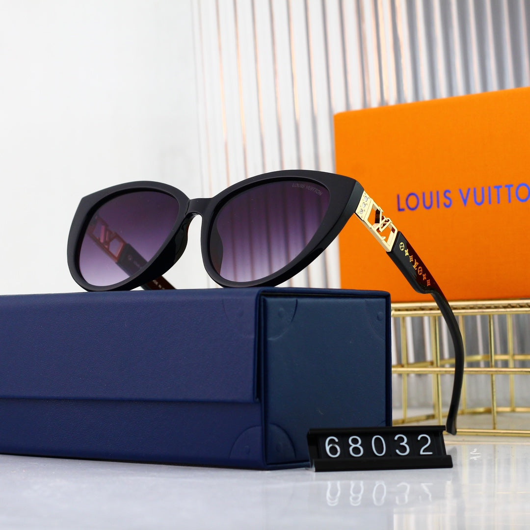 Louis Vuitton Cat-Eye Metal Logo Sunglasses | Luxury UV400 Eyewear