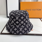 Louis Vuitton Monogram Denim Bucket Hat | Luxury Designer LV Hat