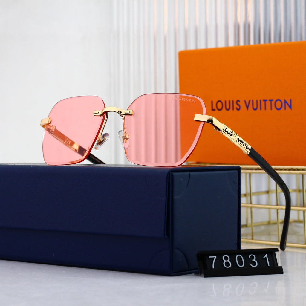 Louis Vuitton Rimless Polarized Sunglasses | Luxury Designer UV400 Eyewear