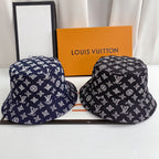 Louis Vuitton Monogram Denim Bucket Hat | Luxury Designer LV Hat