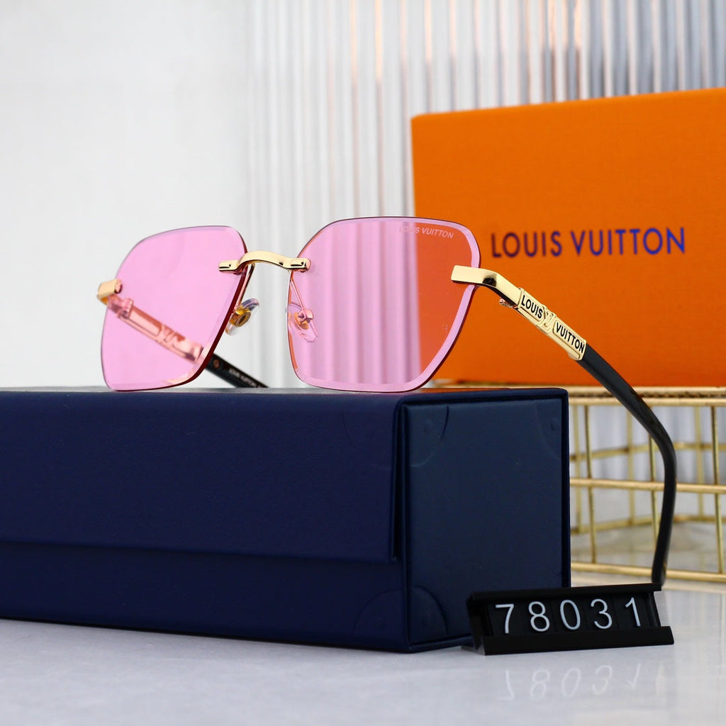 Louis Vuitton Rimless Polarized Sunglasses | Luxury Designer UV400 Eyewear