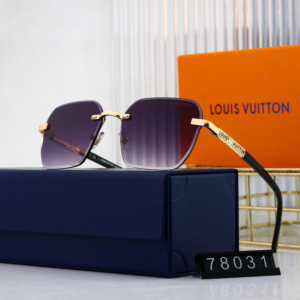Louis Vuitton Rimless Polarized Sunglasses | Luxury Designer UV400 Eyewear