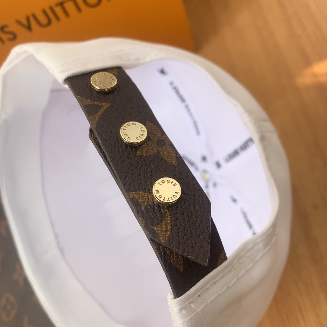 Louis Vuitton Embroidered PU Patchwork Baseball Cap