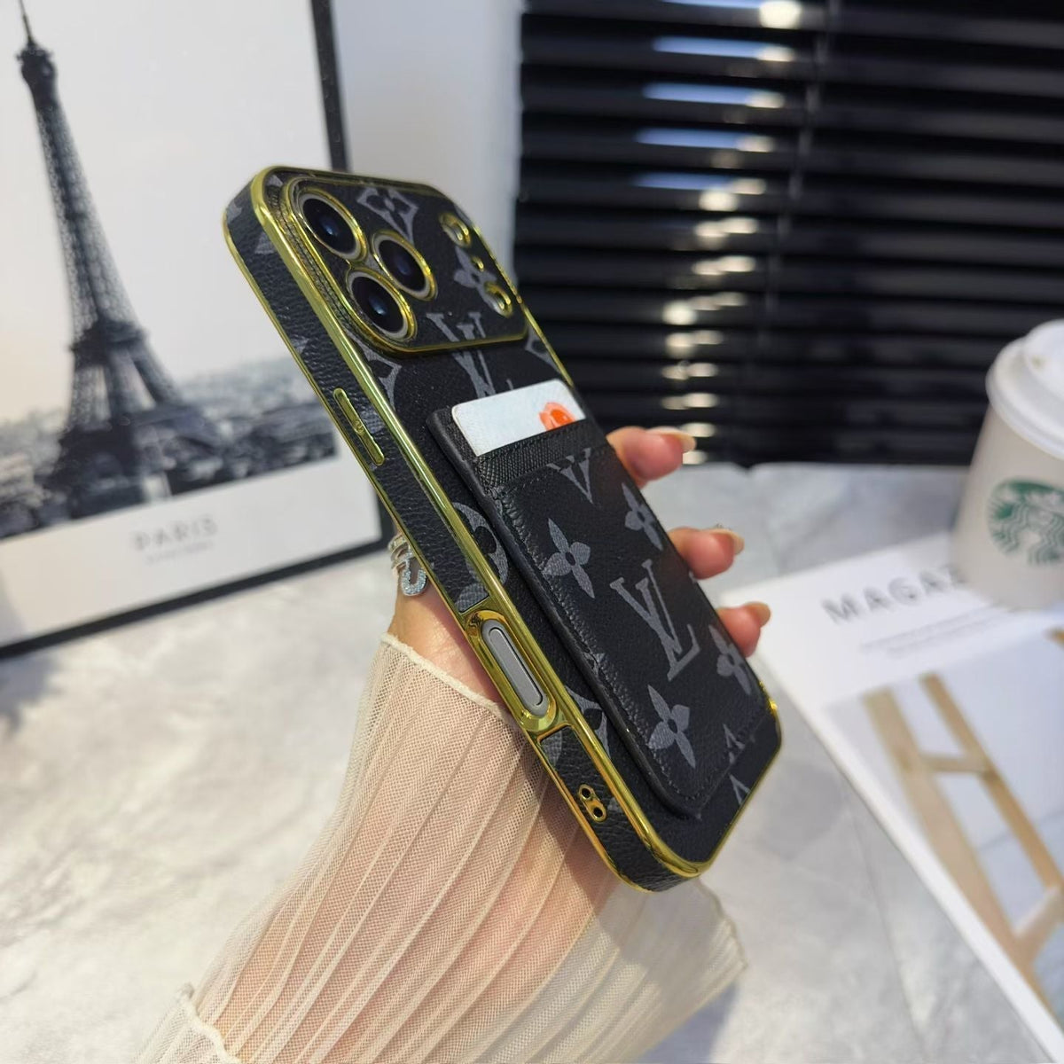 Louis Vuitton iPhone 17 Pro Max Card Holder Case – Luxury LV iPhone Case