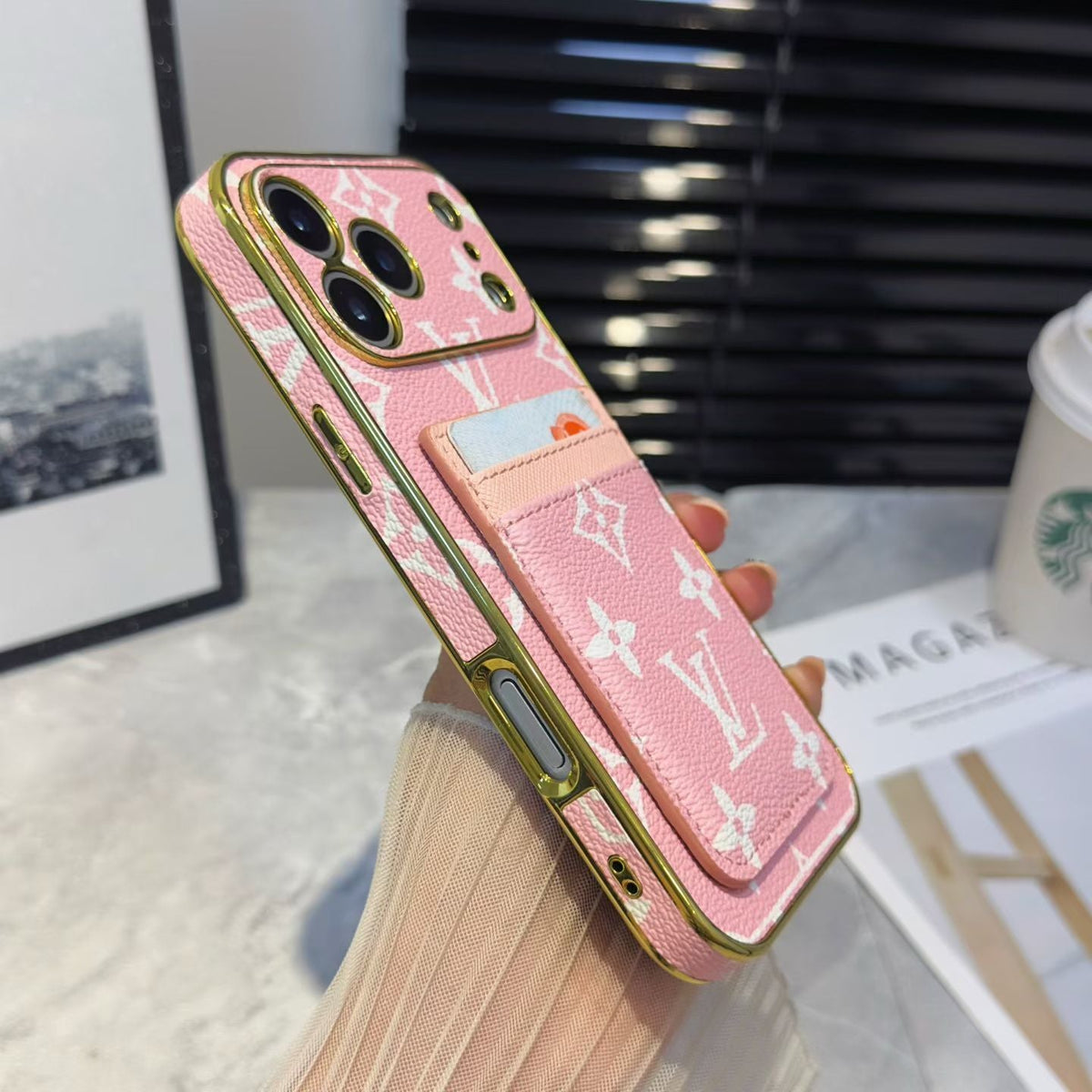 Louis Vuitton iPhone 17 Pro Max Card Holder Case – Luxury LV iPhone Case