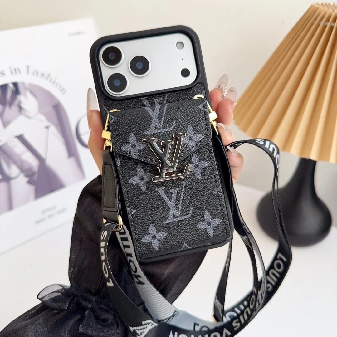 Louis Vuitton iPhone 17 Pro Max Wallet Card Holder Case – Luxury Designer Cover