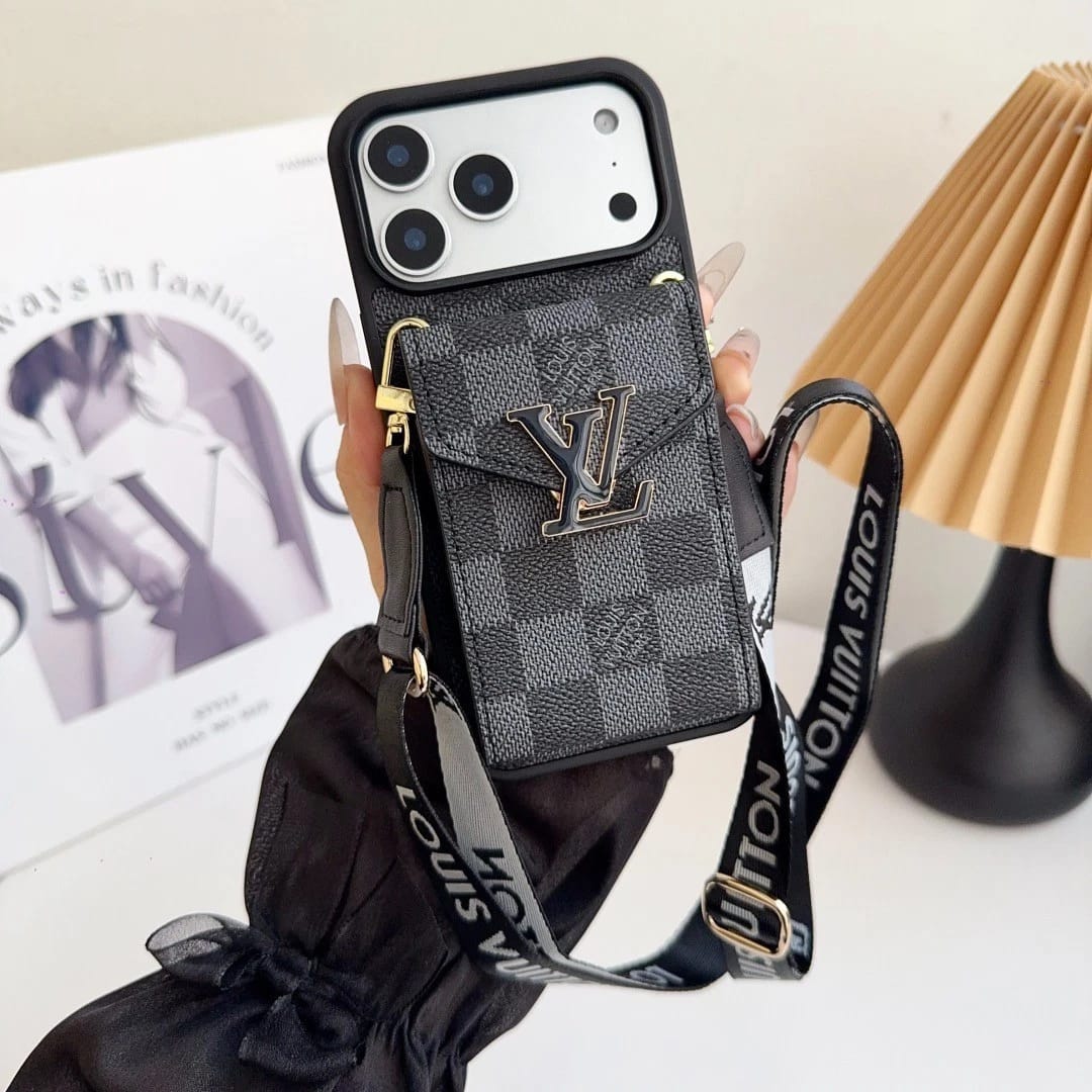Louis Vuitton iPhone 17 Pro Max Wallet Card Holder Case – Luxury Designer Cover