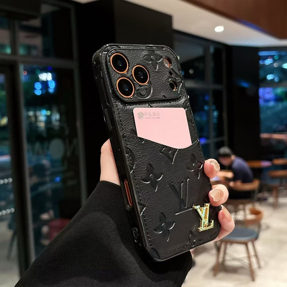 Luxury Louis Vuitton iPhone 17 Pro Max Case With Card Holder - LV iPhone Case