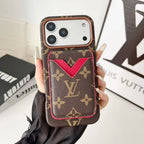 Louis Vuitton iPhone 18 Pro Max Case with Cardholder – Classic Monogram Leather