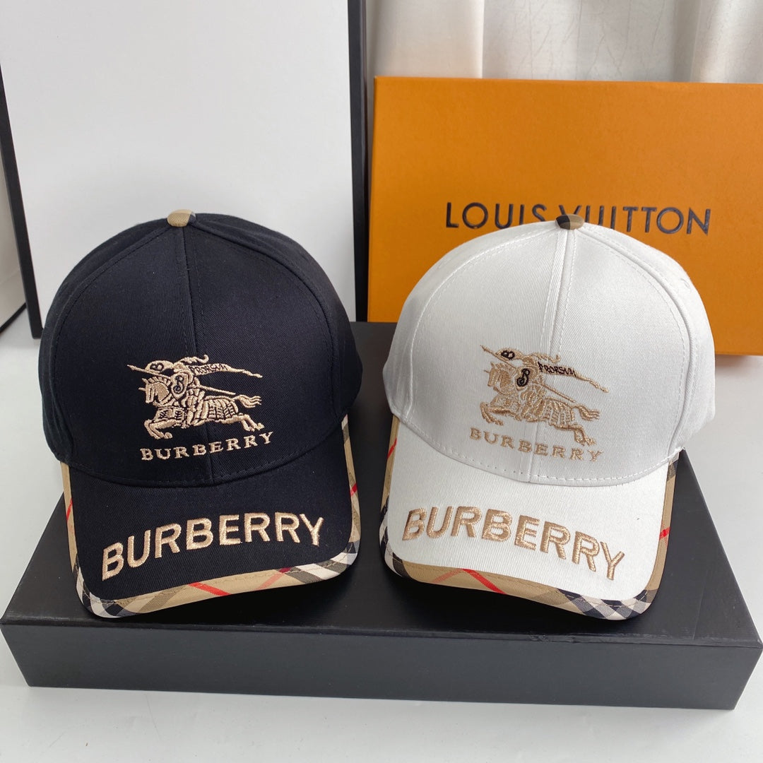 Burberry Vintage Check Embroidered Baseball Cap