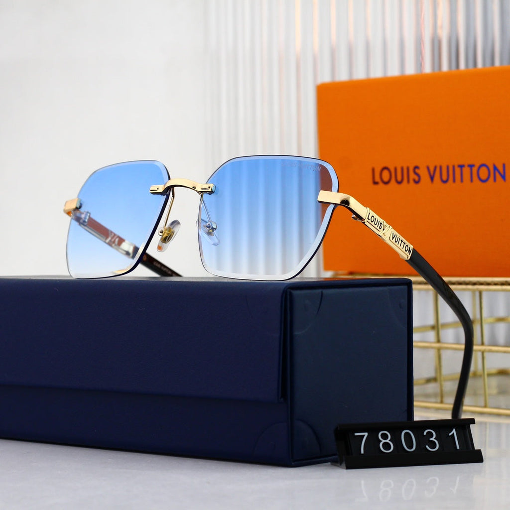 Louis Vuitton Rimless Polarized Sunglasses | Luxury Designer UV400 Eyewear