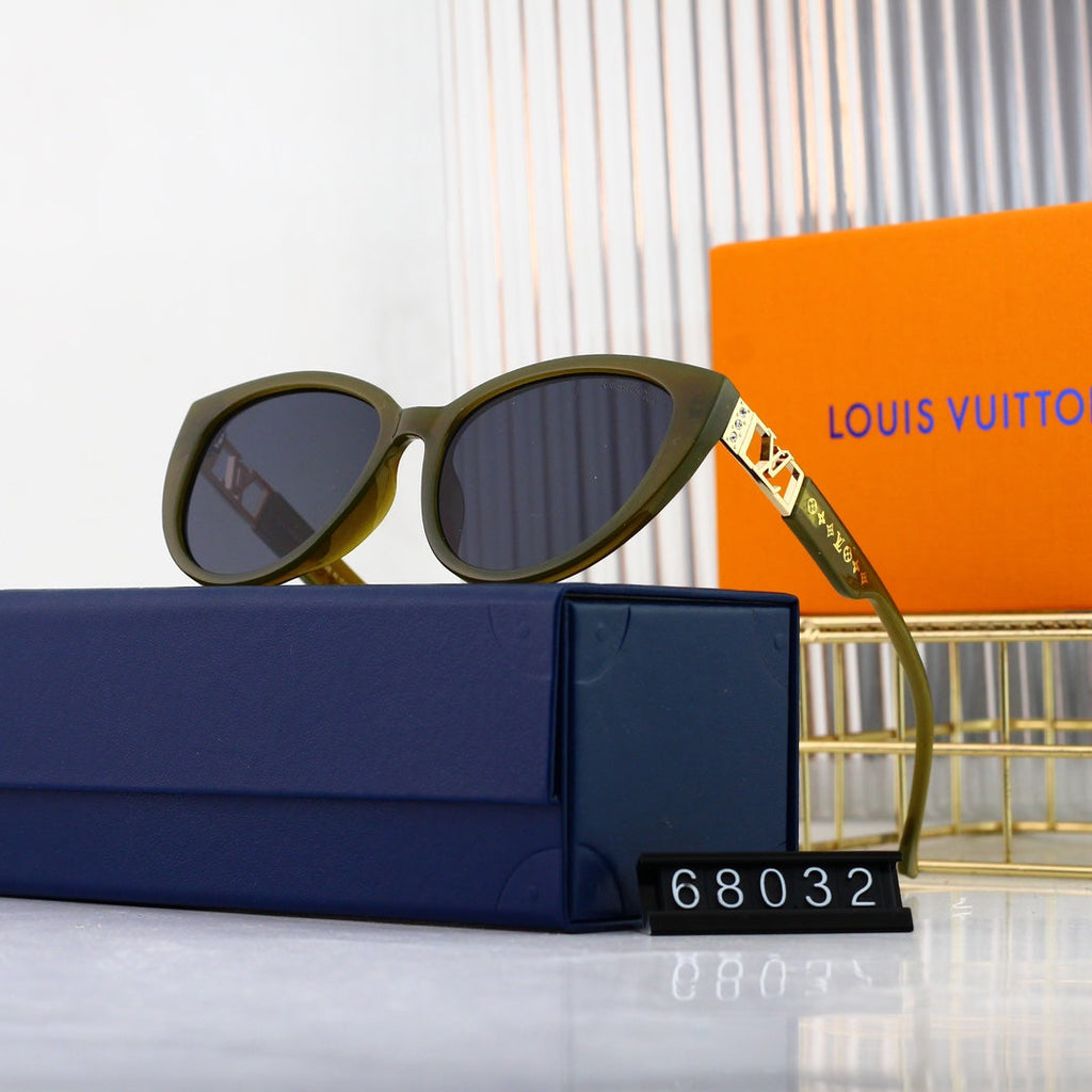 Louis Vuitton Cat-Eye Metal Logo Sunglasses | Luxury UV400 Eyewear