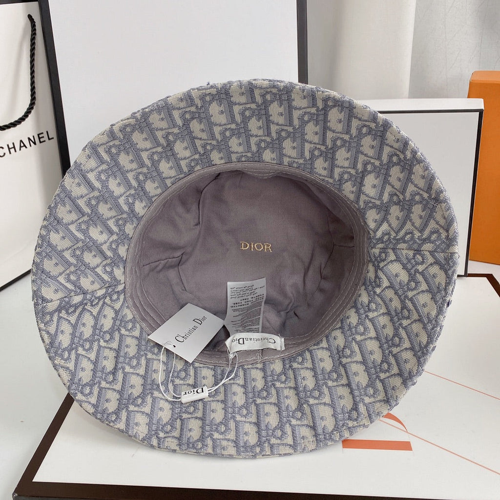 Dior Oblique Logo Jacquard Bucket Hat for Men & Women