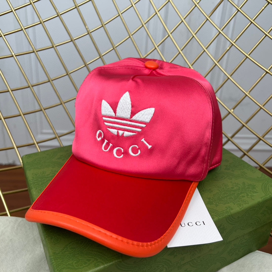 Gucci x Adidas Satin Embroidered Baseball Cap