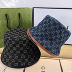 Gucci GG Monogram Premium Denim Bucket Hat for Men & Women