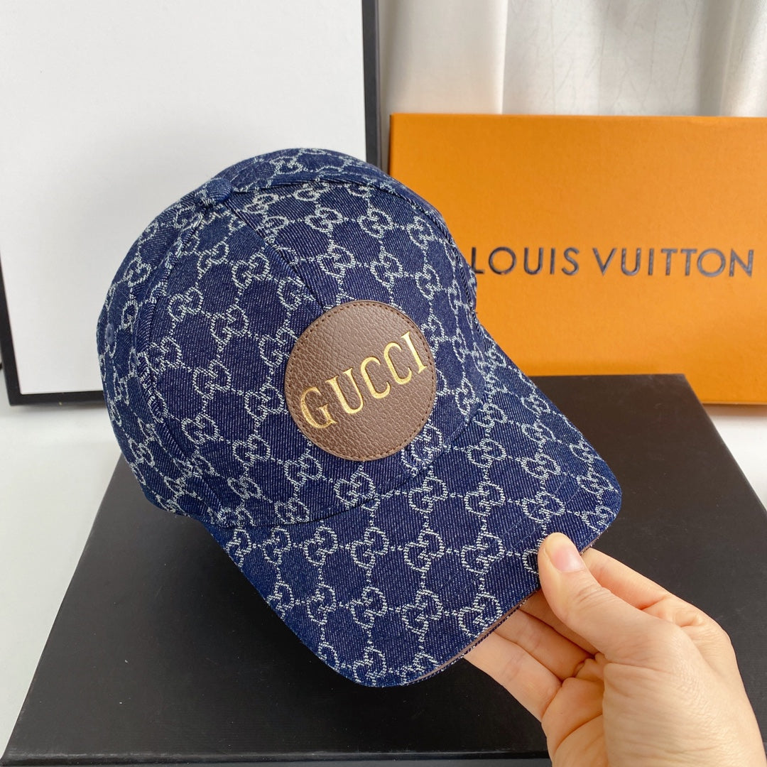 Gucci Classic Monogram Denim Baseball Cap