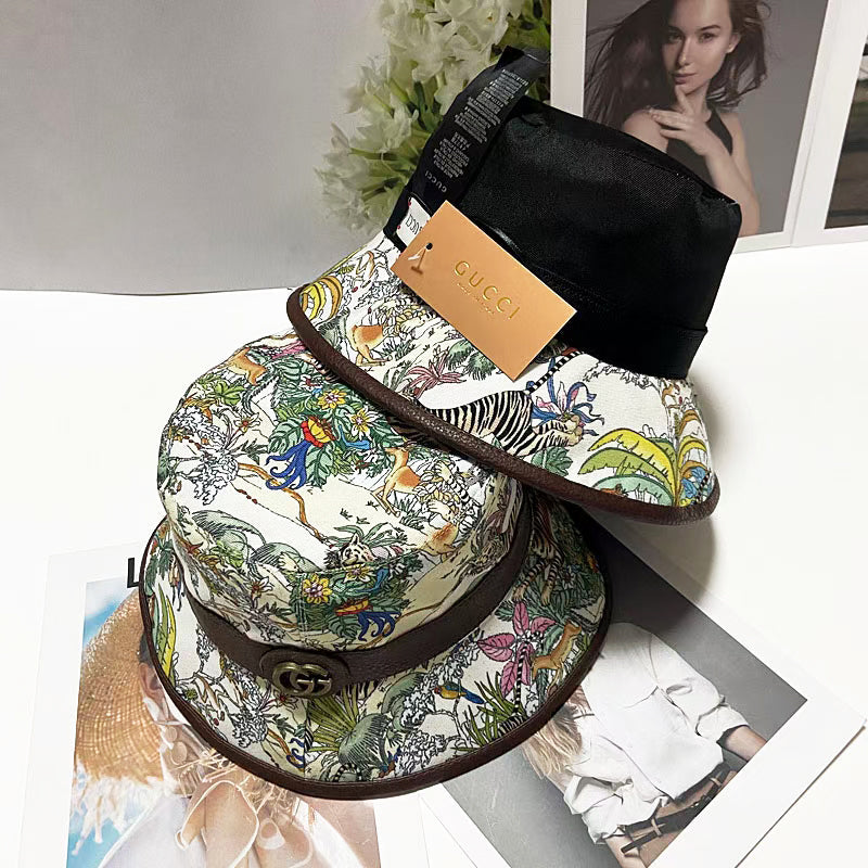 Gucci Bucket Hat Jungle Print