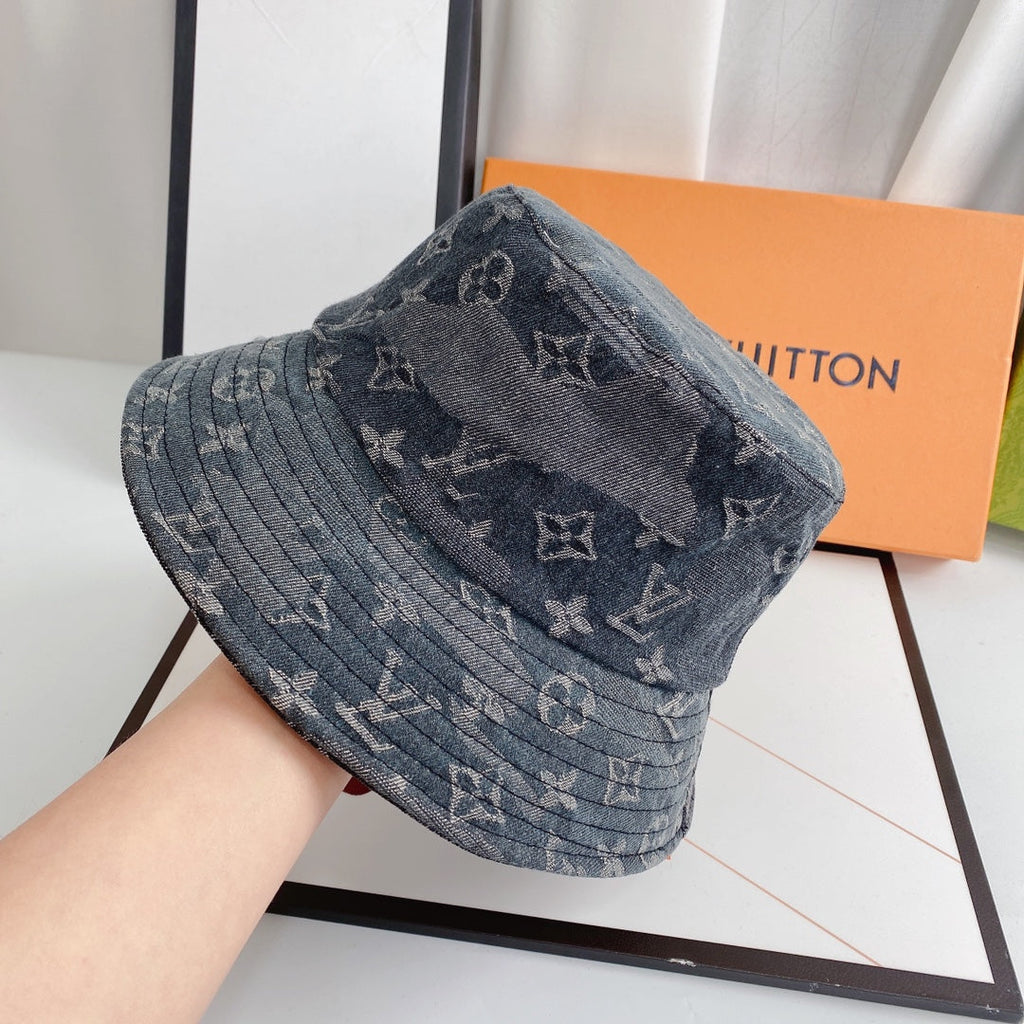 Louis Vuitton LV Monogram Jacquard Denim Bucket Hat for Men & Women