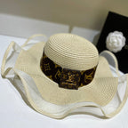 Louis Vuitton Monogram Mesh Splicing Big Brim Sun Hat
