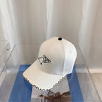 Prada Premium Cotton Embroidered Baseball Cap for Men & Women
